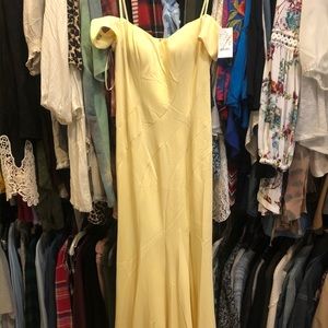 NWT yellow formal dress
